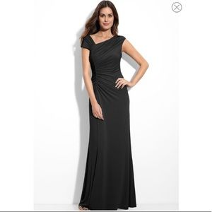 Calvin Klein Black Asymmetrical Dress